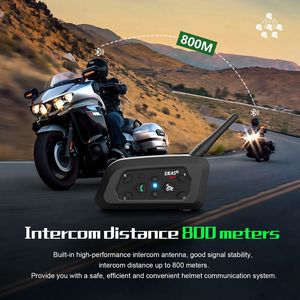Ejeas <span class=keywords><strong>V6</strong></span> <span class=keywords><strong>PRO</strong></span> 1200M Auriculares Inalámbricos para Casco de Motocicleta, <span class=keywords><strong>Intercomunicador</strong></span> para 6 Motociclistas - Product Image 3