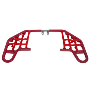 Barras <span class=keywords><strong>de</strong></span> Protección Rojas (Nerf Bars) con Redes <span class=keywords><strong>de</strong></span> Aluminio para YAMAHA WARRIOR 350 YFM350X 1987-2004 - Product Image 1