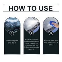100ml verre de voiture Anti-buée revêtement hydrophobe Spray rétroviseur pare-brise étanche Agent anti-buée nettoyage du verre