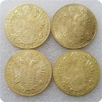 황동 복제품.오스트리아 프란츠 조셉 4 듀카트 동전 복제품 오스트리아 옛 동전 1877,1890,1894,1915