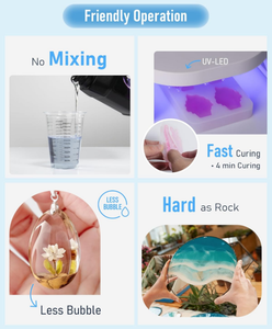 UV <strong>Resin</strong> 1000g Upgrade Crystal Clear Ultraviolet <strong>Epoxy</strong> <strong>Resin</strong> <strong>Glue</strong> Kit Quick Curing Hard UV <strong>Resin</strong> <strong>for</strong> Jewelry Coating and Casting - Product Image 2