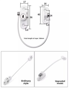 Cerradura de Seguridad Moderna y Duradera para Ventanas de Acero Tipo N/M, Ventanas/Puertas Abatibles, Instalación con Tornillos, Garantía de 1 Año - Product Image 2