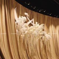 Rideau de fond de scène marron pour mariage, couleur caramel mocha café, pour réception, banquet, scène, plafond, décoration d'événements