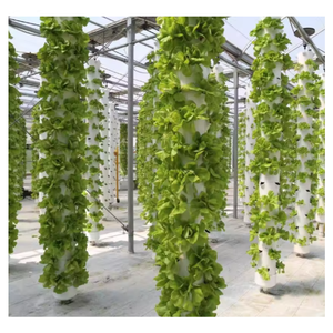Système de tour de jardin hydroponique vertical aéroponique et hydroponique pour la culture de plantes et de fleurs d'intérieur - Product Image 5