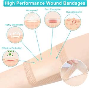 Perban Luka Busa Silikon dengan Pinggiran untuk Luka Tekan dan Luka Dekubitus, Bantalan Berpinggiran untuk Perawatan Luka - Product Image 5