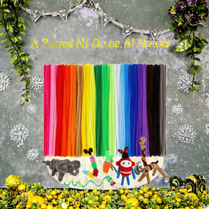 100 Pezzi di Scovolini Colorati da 30cm, Giocattoli Educativi in Peluche <span class=keywords><strong>per</strong></span> Bambini, Kit Fai-da-Te <span class=keywords><strong>per</strong></span> Artigianato e Regali - Product Image 4