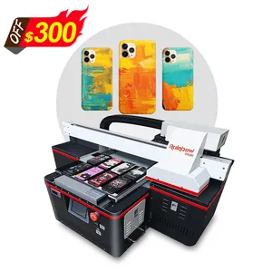 Rainbow Factory Price UV Printing Machine Color Marking LOGO Print Irregular Product Varnish Embossed Effect Inkjet Printer