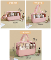 Trolley de maquillage personnalisé en PVC, sac de maquillage transparent pour petites paillettes, pour extensions de cheveux