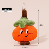 Porte-clés en peluche, figurines de légumes et d'aliments, jouets en forme de fruits, poupées de confort, cadeaux