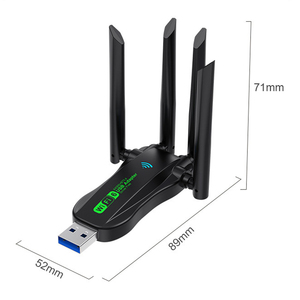 Băng tần kép 2.4G + 5.8GHz 900Mbps <span class=keywords><strong>Wifi</strong></span> USB <span class=keywords><strong>Adapter</strong></span> + bt5.0 4 ăng-ten USB3.0 Card mạng ax900usb <span class=keywords><strong>Wifi</strong></span> <span class=keywords><strong>Adapter</strong></span> PC/máy tính xách tay - Product Image 5