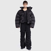 Vestes bomber matelassées d'hiver pour hommes avec logo personnalisé, streetwear, fabricants de vêtements décontractés de créateurs, veste à fermeture éclair en duvet pour hommes
