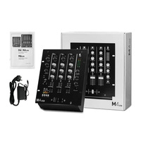 Mezclador de Audio BHA M4 USB de 3 Canales para DJ, para Escenarios en Vivo, Bares, KTV, Tocadiscos, Actuaciones en Vivo, Grabación en Estudio