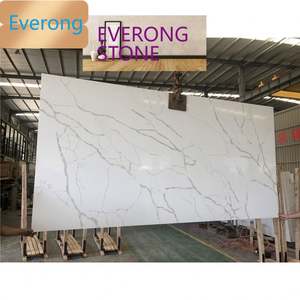 <span class=keywords><strong>3200X1600</strong></span> แผ่นหินควอตซ์ Calacatta ที่จับคู่หนังสือสําหรับหินเคาน์เตอร์ครัว - Product Image 2