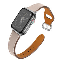 Bracelet en cuir véritable pour Watch 7, style mode, fin, avec boucle ardillon, nouvelle arrivée transfrontalière, vente en gros