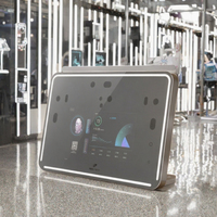 Miroir Intelligent de Bien-être avec Écran Tactile Intuitif pour Visualisation des Indicateurs de Style de Vie, Analyse de Santé par IA, Alimentation par Prise, Beauté et Santé
