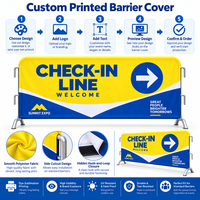 Barrière de signalisation en tissu de haute qualité, économique, double face, pour événements intérieurs, vente en gros, pour stands et zones d'attente