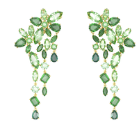 Pendientes de Mujer Elegantes con Circonitas, Estilo Clásico Vintage de Lujo, Cómodos de Usar para Todos los Eventos Importantes