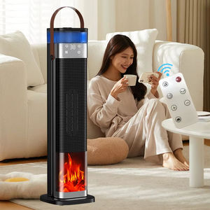 Nuevo Calentador PTC Portátil para el Hogar con Efecto <span class=keywords><strong>de</strong></span> Llama, Ventilador <span class=keywords><strong>de</strong></span> Ahorro <span class=keywords><strong>de</strong></span> Energía para Dormitorio, Oficina, Hogar, con Certificación FCC UL ETL/CE - Product Image 1