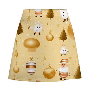 Minifalda de tubo gótica con imagen personalizada, talla XS, de lino y nailon de LICRA transpirable con decoración de volantes, Disponible en estilos teñidos lisos con estampado digital - Product Image 6