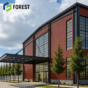 Bâtiment d'entrepôt à grande portée en structure métallique, durable et robuste, pour parcs industriels et ateliers, résistant au feu - Product Image 2