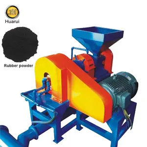 Maschine zur Herstellung von 40-120 mesh Gummi pulver Automatische Gummireifen recycling Produktions linie Gummi pulvers chl eifer