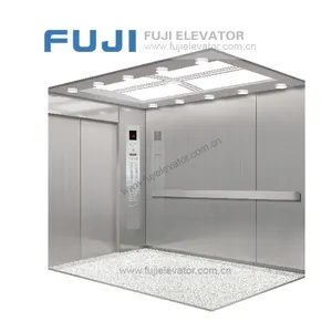 FUJI 8 Persons 630kg Stainless Steel Home Sightseeing Villa Hospital Passenger Elevator Lift For Sale