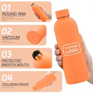 Botella de Agua Personalizada de Boca Ancha, Mini, Rosa, Única, con Recubrimiento en Polvo, de Doble Pared para Bebidas Frías y Calientes, para Niñas - Product Image 6