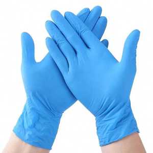 Gants en nitrile sans <span class=keywords><strong>latex</strong></span> bleus, version épaissie jetable, gants de protection spécialisés pour l'industrie de la beauté - Product Image 4