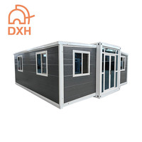 Casa Contenedor Prefabricada Expandible de Doble Cara, Aislada, Móvil, para Espacio de Vivienda Vacacional en Villa al Aire Libre