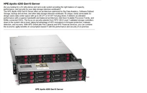 ใช้ HPE อพอลโล4200 Gen10 CTO เซิร์ฟเวอร์ฐานเซิร์ฟเวอร์ - Product Image 3