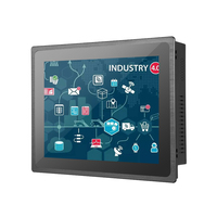 Computadora Industrial de Panel de 10.4 Pulgadas, PC Todo en Uno Resistente con Pantalla Táctil IP65 Sin Ventilador para Manufactura Inteligente