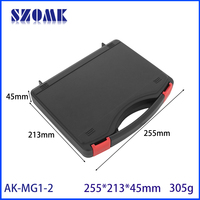 255*213*45mm mallette à outils en plastique moule à injection boîte de rangement en plastique Instrument mallette de transport rigide en plastique avec mousse personnalisée
