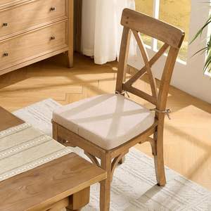 Yemek Sandalyeleri için Sandalye Minderleri 2 inç Kalınlığında Hafızalı Köpük Sandalye Minderleri Kaymaz Tabanlı D Şekilli Mutfak Oturma Minderleri - Product Image 5