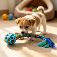 Jouet en peluche personnalisé pour chien en vraie fourrure de lapin, jouet interactif d'extérieur à tirer et à mâcher, jouet à mâcher pour chien en peluche de haute qualité