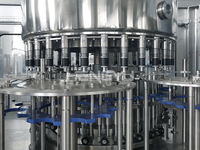 Usine de remplissage/embouteillage de produits aqueux à haut rendement automatique/ligne de production de boissons aqueuses avec emballage en verre PET durable