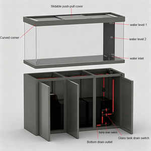 Panel Panorámico para Acuario con Amplia Visión para Salas de Música y <span class=keywords><strong>Espacios</strong></span> de Comedor de Lujo - Product Image 5