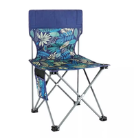 Chaise de Réalisateur avec Table Latérale en Acier, Sac de Rangement, Tissu Oxford, Chaise Pliante Légère pour Camping, Forme Carrée, Simple Couche