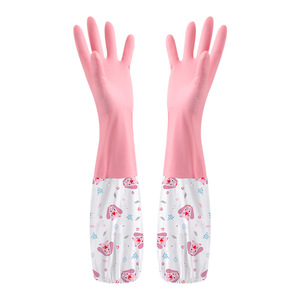 Household <b>Gloves</b> Rubber Latex 48 Cm Extra <b>Long</b> Waterproof For Washing Dishes Laundry Kitchen Cleaning - Product Image 5
