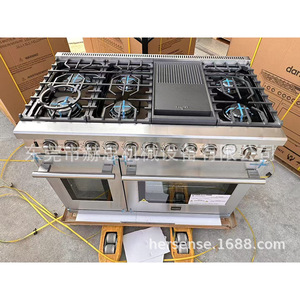 Danilox 48 Inch Double Door Gas Range With Convection <b>Oven</b> 220V Independent Temperature Control - Product Image 5
