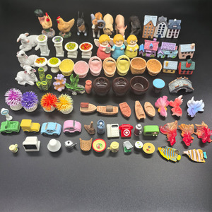 Terrario de juguete para jardín, casa de muñecas, pantalla, coche en miniatura, pez, barco, planta, puente, casa, pollo, granja, Animal, cesta, jarrón, TV, <span class=keywords><strong>teléfono</strong></span> - Product Image 5