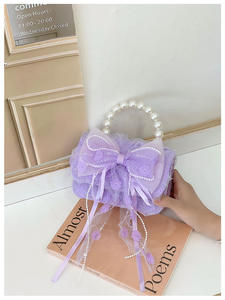 Mochila Diaria de Verano para Niñas, Estilo Princesa con Perlas, <span class=keywords><strong>Monedero</strong></span> Pequeño con Aroma, Bolsas de Accesorios - Product Image 1