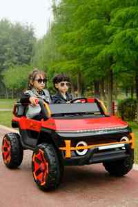 Unisex <span class=keywords><strong>2</strong></span>-zits Elektrische Ride-On Speelgoedauto Plastic Wiel Afstandsbediening Batterij Aangedreven Voor 7 Jaar Oude Jongens En Baby 'S - Product Image 5
