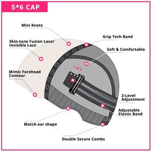Precortado 6x5 <span class=keywords><strong>Rubio</strong></span> <span class=keywords><strong>corto</strong></span> 613 capas corte Bob sin cola peluca prearrancada línea de cabello brasileño recto estilo HD encaje suizo - Product Image 5