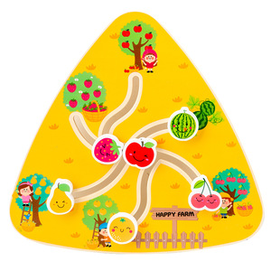 Giocattoli per l'apprendimento e l'istruzione cognizione per bambini labirinto di perline di frutta in legno giochi da tavolo per bambini - Product Image 4