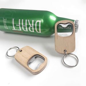Paquete de 100 abridores de botellas personalizados con mango de madera, espacios en blanco para grabado láser, mezcla de 2 estilos para uso en bares, abridor promocional de metal - Product Image 6