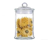 Pot en verre hermétique pour la maison, 750 ml, pour thé, zestes de mandarine, céréales, fruits secs, bonbons, sucre, stockage hermétique, durable, transparent