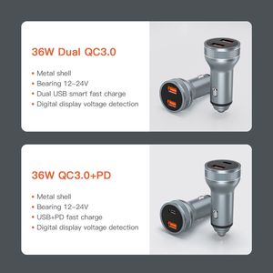 <span class=keywords><strong>Cargador</strong></span> USB para coche, dispositivo de carga rápida 3,0, tipo C QC PD 3,0, Dual, para <span class=keywords><strong>iphone</strong></span> 12, <span class=keywords><strong>11</strong></span>, 36W - Product Image 6