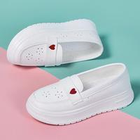 Chaussures blanches souples, légères et confortables à semelle creuse pour infirmières, dentistes, médecins et personnel médical