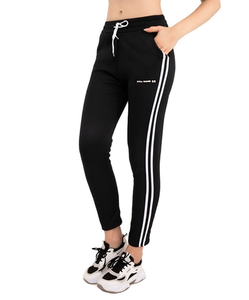 Pantalones Harem de Felpa para Mujer, Largos hasta el Tobillo, con Cordón Ajustable, Rayas Laterales, Casuales, Otoño, Tallas L-3XL - Product Image 1