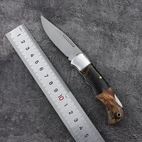 Couteau de poche Bochen 2026, très vendu, lame en acier 5CR15, couteau pliant de camping avec manche en résine + bois stable